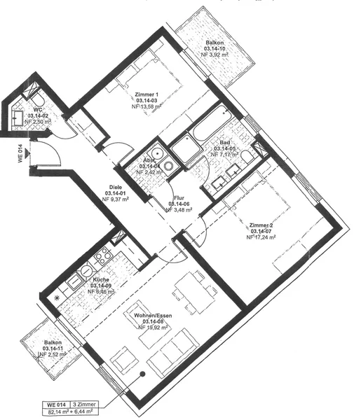 3-Zimmer Wohnung mit Balkon im 3. OG in Berlin-Baumschulenweg — photo 1